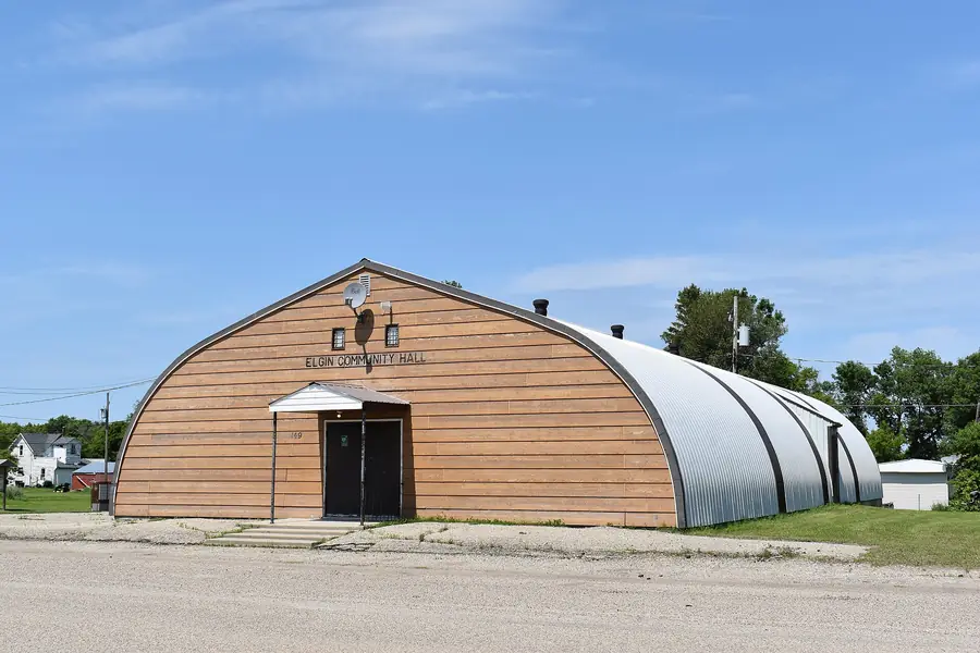 Rural community hall in Elgin, Manitoba